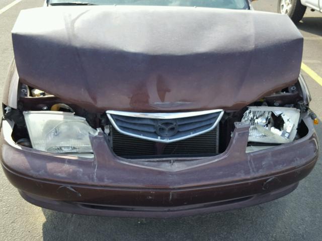 1YVGF22D2Y5109660 - 2000 MAZDA 626 ES MAROON photo 7