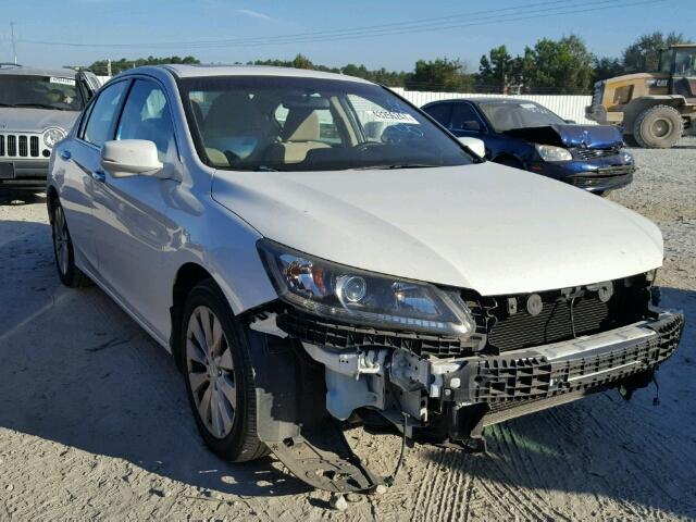 1HGCR2F74DA248997 - 2013 HONDA ACCORD EX WHITE photo 1