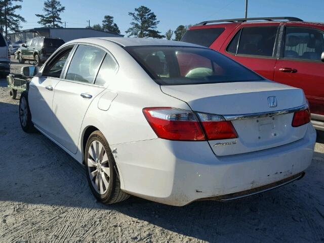 1HGCR2F74DA248997 - 2013 HONDA ACCORD EX WHITE photo 3