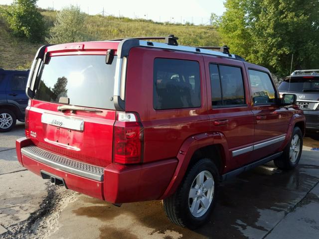 1J8HG58N36C246911 - 2006 JEEP COMMANDER Qırmızı foto 4
