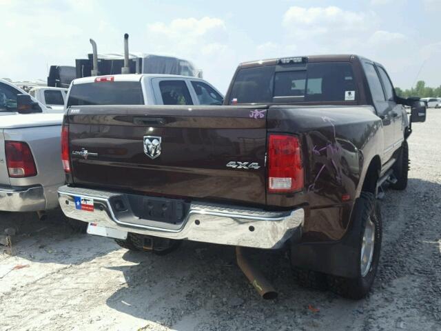 3C63RRHL9FG616801 - 2015 RAM 3500 SLT BROWN photo 4