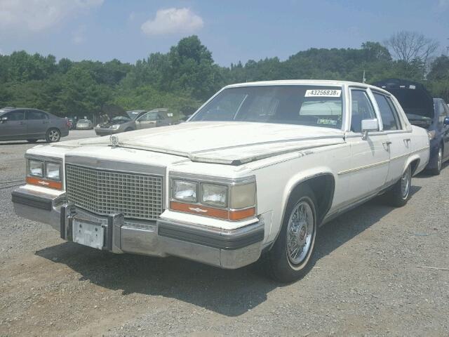 1G6DW51Y5H9753292 - 1987 CADILLAC BROUGHAM WHITE photo 2