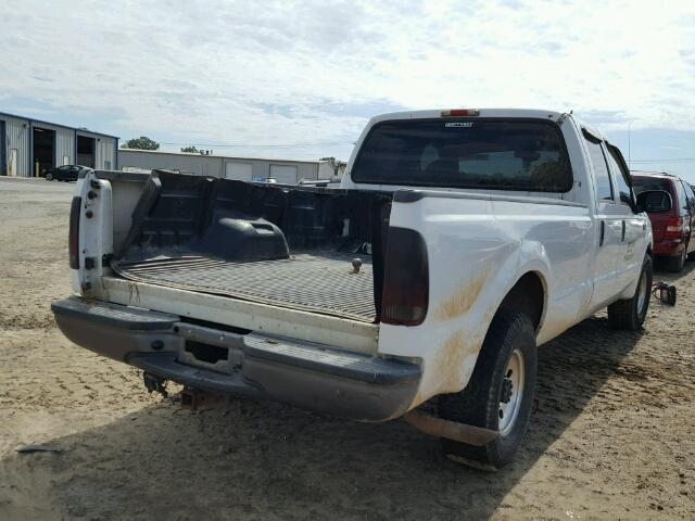 1FTNW20L14EB28475 - 2004 FORD F250 SUPER WHITE photo 4