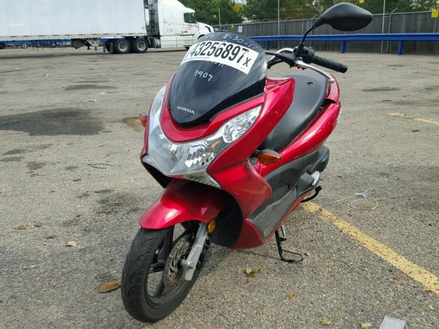 MLHKF1217D5005253 - 2013 HONDA PCX 150 RED photo 2