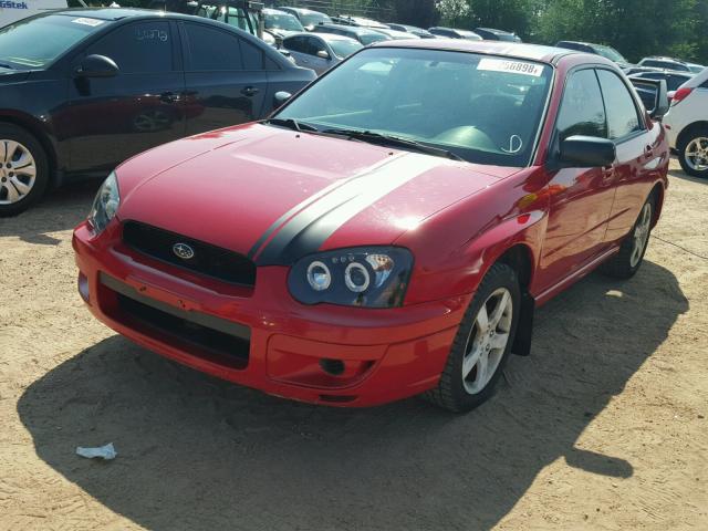 JF1GD67585G521995 - 2005 SUBARU IMPREZA RS RED photo 2