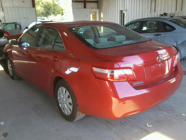 4T1BE46K18U246937 - 2008 TOYOTA CAMRY CE RED photo 3