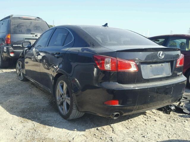 JTHBF5C21C5168169 - 2012 LEXUS IS 250 BLACK photo 3