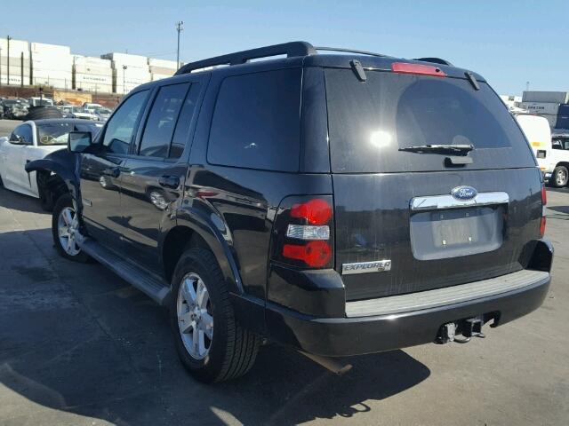 1FMEU63E28UA32579 - 2008 FORD EXPLORER X BLACK photo 3