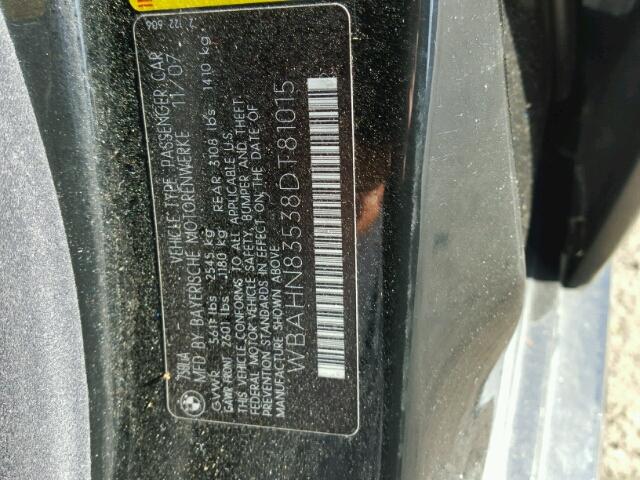 WBAHN83538DT81015 - 2008 BMW 750 LI Negro foto 10