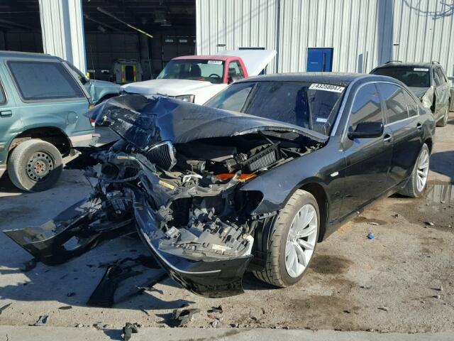 WBAHN83538DT81015 - 2008 BMW 750 LI BLACK photo 2