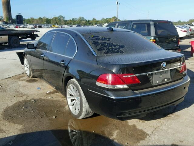 WBAHN83538DT81015 - 2008 BMW 750 LI BLACK photo 3