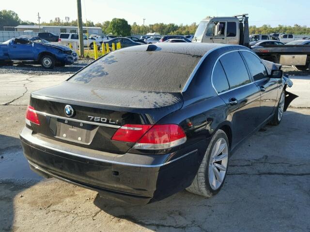 WBAHN83538DT81015 - 2008 BMW 750 LI BLACK photo 4