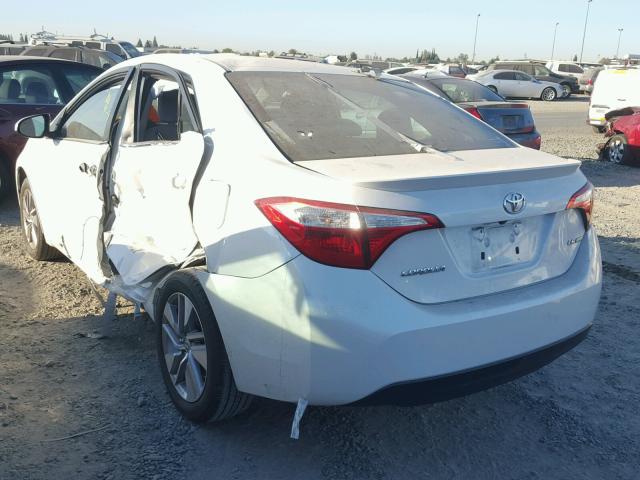 5YFBPRHE4FP276172 - 2015 TOYOTA COROLLA EC WHITE photo 3