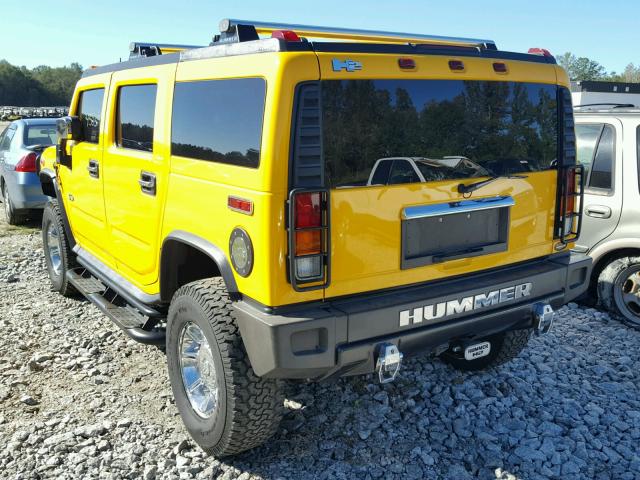 5GRGN23U13H108965 - 2003 HUMMER H2 YELLOW photo 3