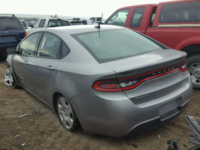 1C3CDFAA8GD504685 - 2016 DODGE DART SE GRAY photo 3