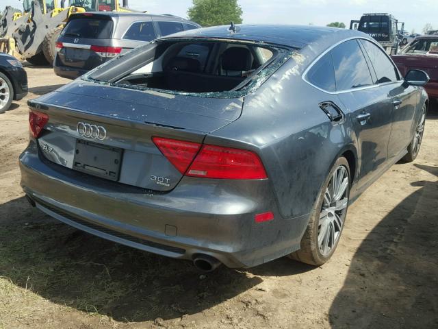 WAU2GAFC6CN089363 - 2012 AUDI A7 PRESTIG GRAY photo 4