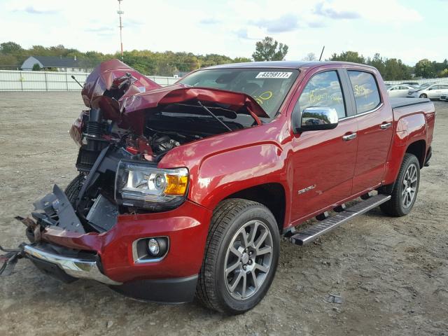 1GTG6EEN7H1281573 - 2017 GMC CANYON DEN BURGUNDY photo 2