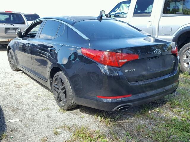 KNAGM4A75B5110017 - 2011 KIA OPTIMA BLACK photo 3