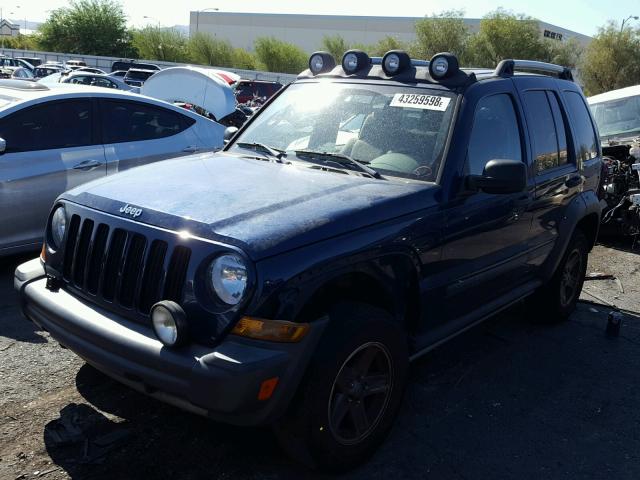 1J4GK38K85W612719 - 2005 JEEP LIBERTY RE BLUE photo 2