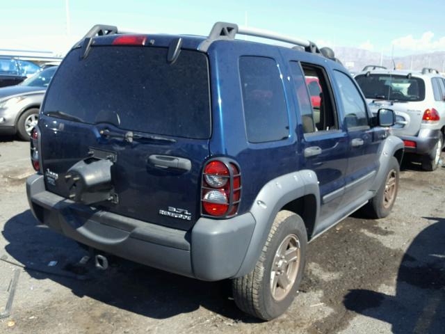 1J4GK38K85W612719 - 2005 JEEP LIBERTY RE BLUE photo 4