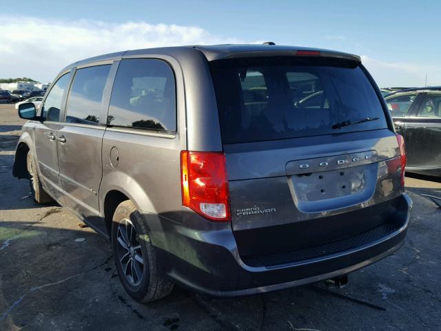 2C4RDGBG2HR626133 - 2017 DODGE GRAND CARA GRAY photo 3