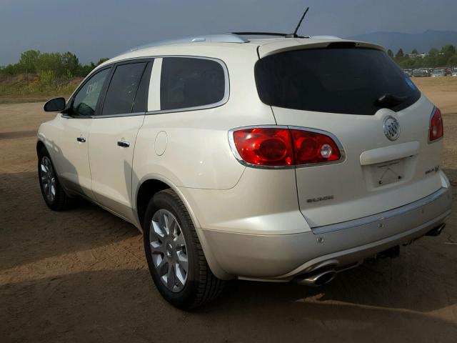 5GAKVDED8CJ366432 - 2012 BUICK ENCLAVE WHITE photo 3