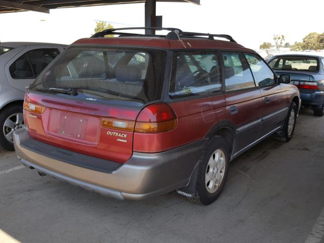 4S3BG6854W7643782 - 1998 SUBARU LEGACY 30T RED photo 4