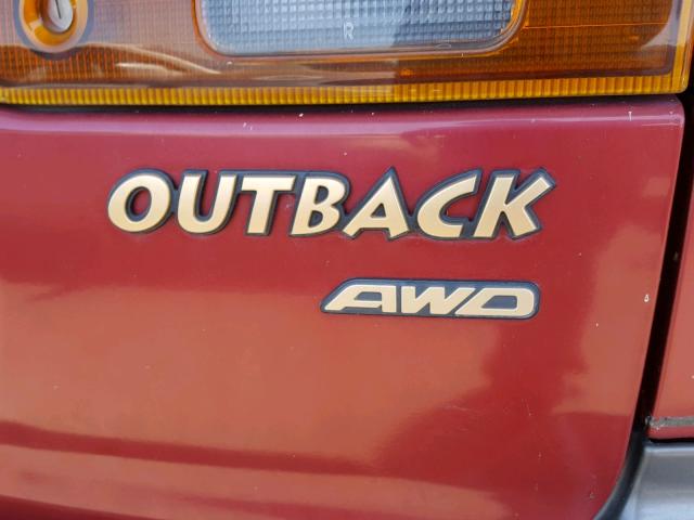 4S3BG6854W7643782 - 1998 SUBARU LEGACY 30T RED photo 9