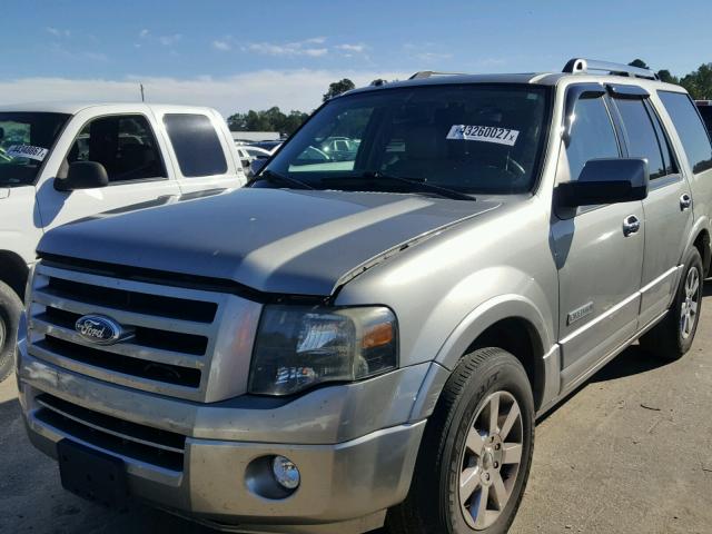 1FMFU19558LA88116 - 2008 FORD EXPEDITION SILVER photo 2