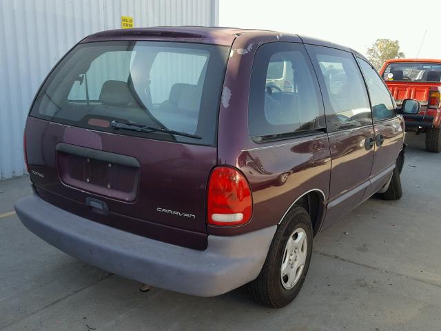 2B4FP25B5YR507616 - 2000 DODGE CARAVAN BURGUNDY photo 4