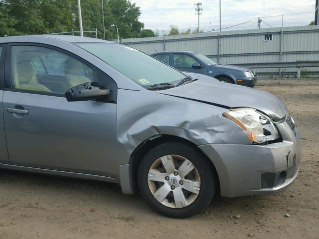 3N1AB61E47L662126 - 2007 NISSAN SENTRA 2.0 GRAY photo 9