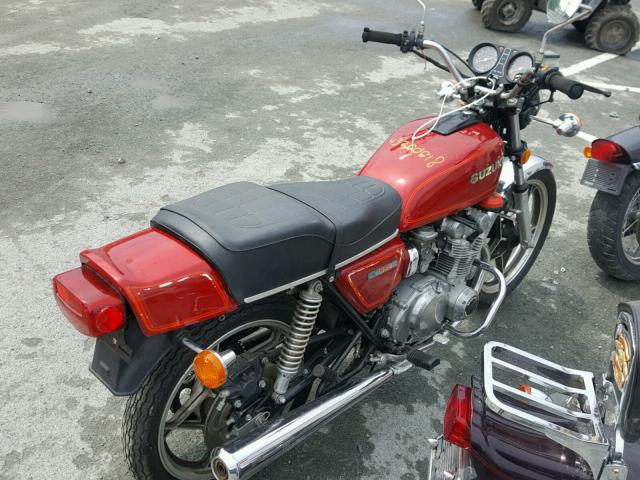 GS550E135664 - 1980 SUZUKI MOTORCYCLE RED photo 4