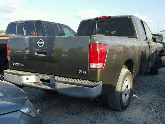 1N6AA06A74N503029 - 2004 NISSAN TITAN XE GREEN photo 4