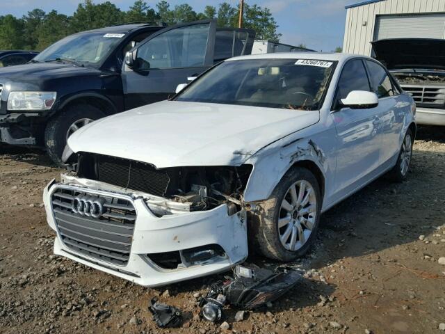 WAUAFAFL2DN038099 - 2013 AUDI A4 PREMIUM WHITE photo 2