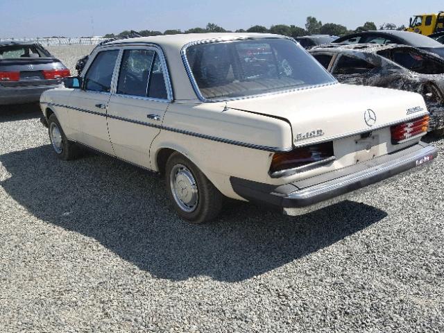 12312310048925 - 1978 MERCEDES-BENZ 240 D CREAM photo 3