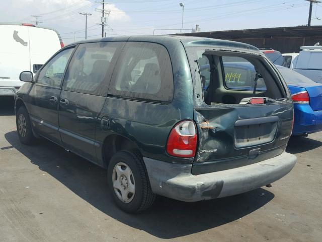 2B4FP25BXXR305742 - 1999 DODGE CARAVAN GREEN photo 3