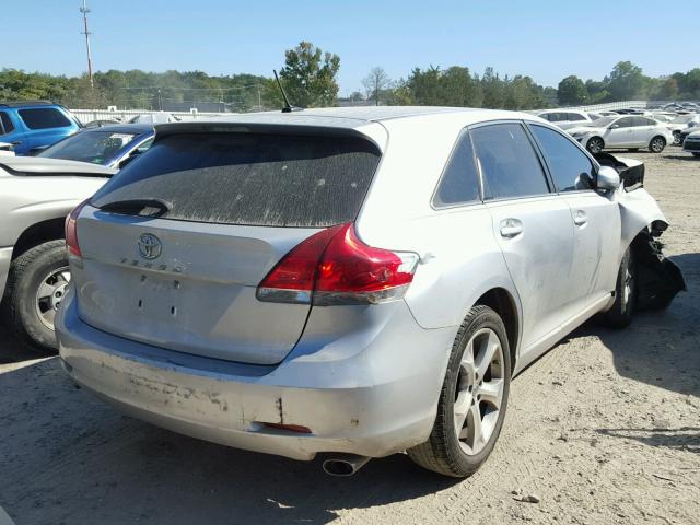 4T3ZK11AX9U002412 - 2009 TOYOTA VENZA BASE SILVER photo 4