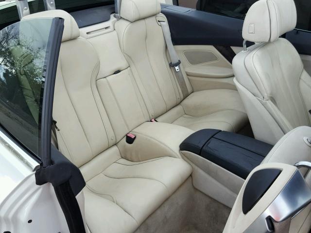 WBALZ3C52CDL72316 - 2012 BMW 650 I WHITE photo 6