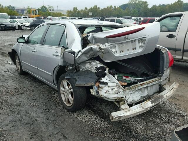 1HGCM567X7A004971 - 2007 HONDA ACCORD SILVER photo 3