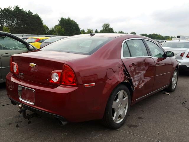 1G1ZJ57789F219148 - 2009 CHEVROLET MALIBU 2LT MAROON photo 4