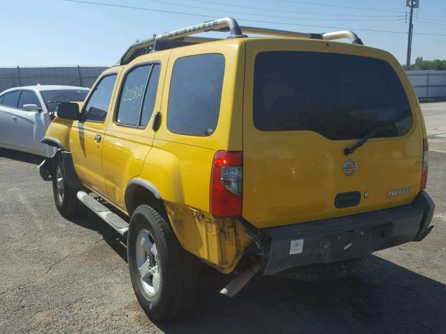 5N1ED28T94C619944 - 2004 NISSAN XTERRA XE YELLOW photo 3