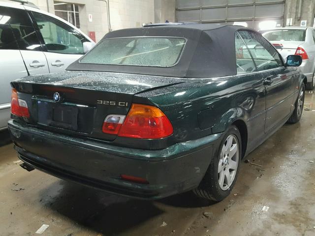 WBABS33411JY57181 - 2001 BMW 325 GREEN photo 4