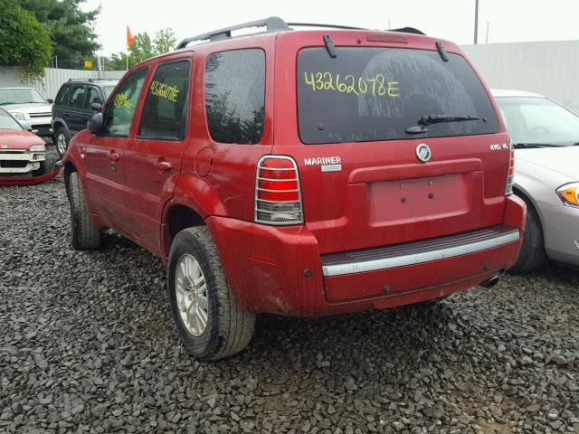 4M2CU97167KJ12217 - 2007 MERCURY MARINER PR BURGUNDY photo 3