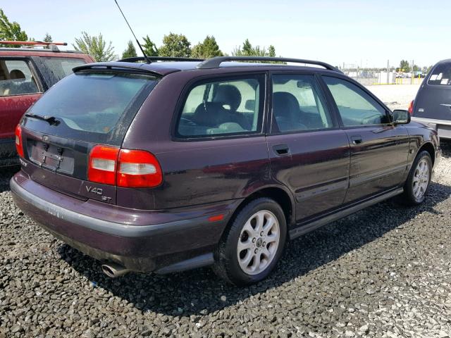 YV1VW2552YF482915 - 2000 VOLVO V40 PURPLE photo 4