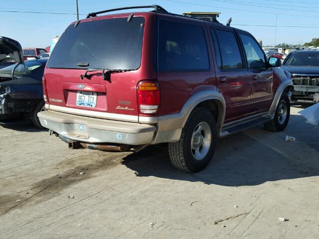 1FMDU35P5XZA13888 - 1999 FORD EXPLORER RED photo 4