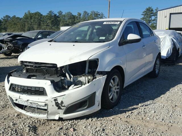 1G1JC5SH4C4119252 - 2012 CHEVROLET SONIC LT WHITE photo 2