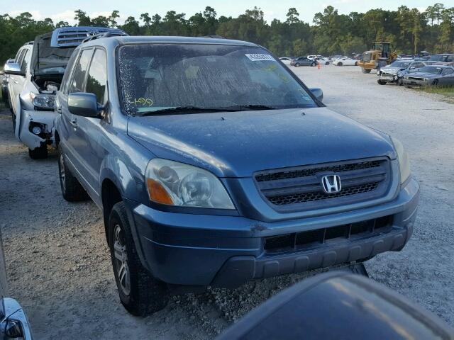 5FNYF18695B026587 - 2005 HONDA PILOT EXL BLUE photo 1