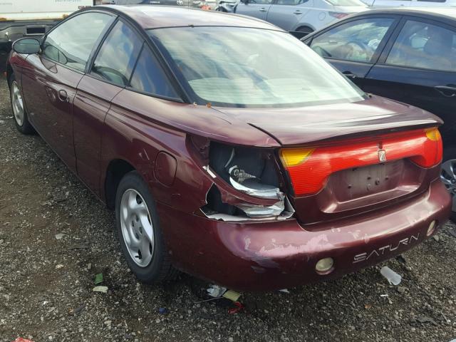 1G8ZY12752Z231856 - 2002 SATURN SC2 MAROON photo 3