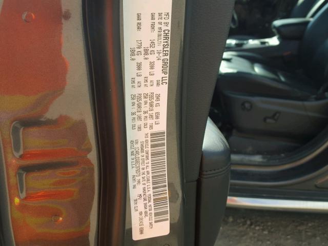 1C4RDJDG6EC976573 - 2014 DODGE DURANGO GRAY photo 10