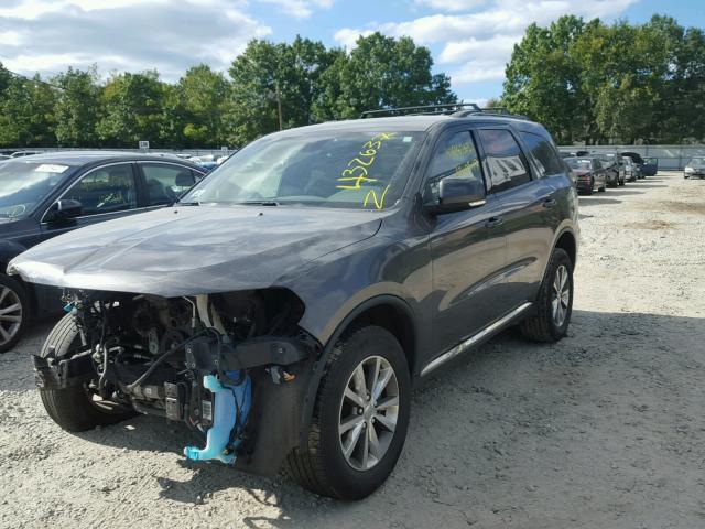 1C4RDJDG6EC976573 - 2014 DODGE DURANGO GRAY photo 2